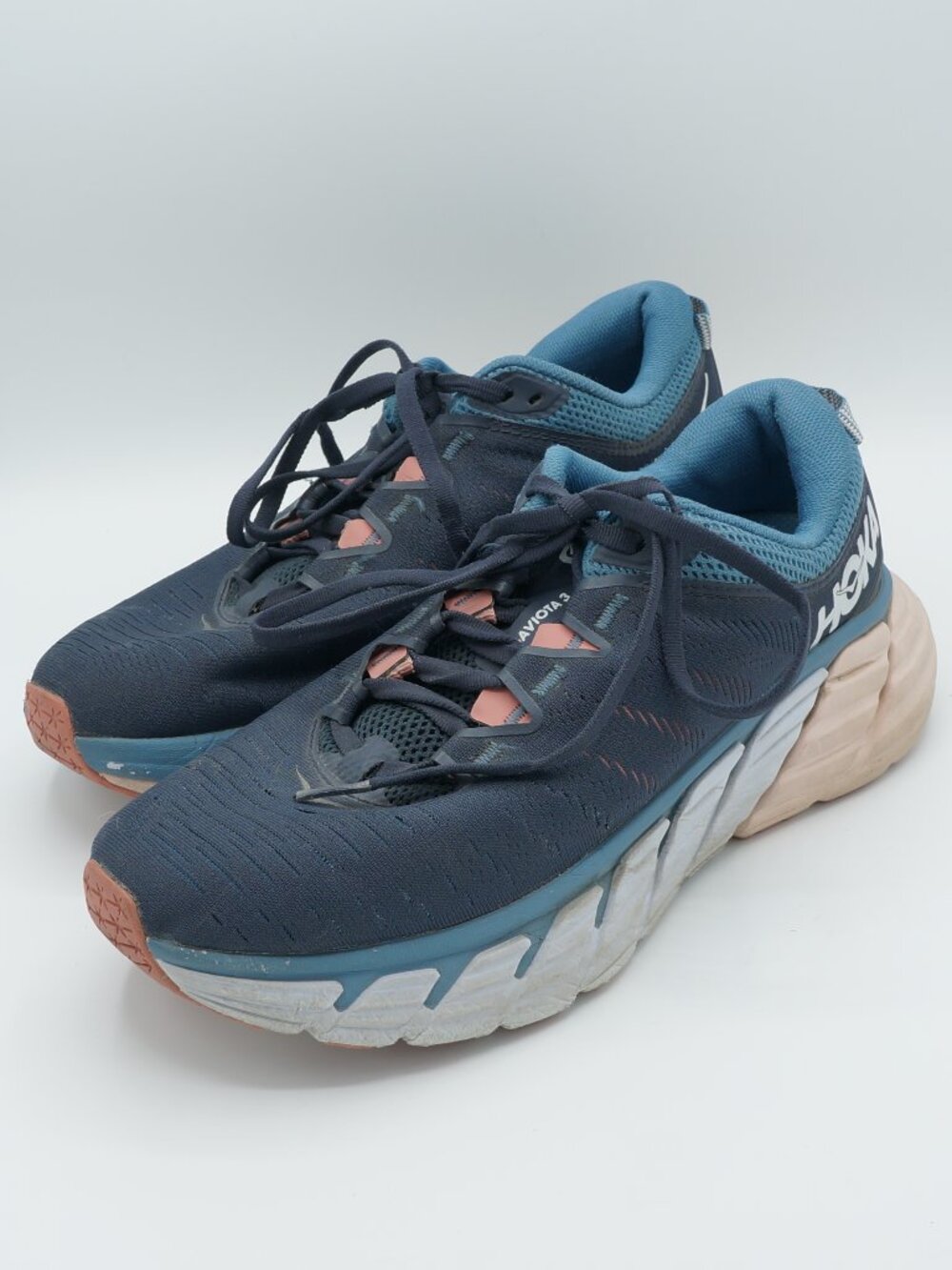 HOKA ONE ONE Gaviota 3 Women's Size 8.5 Blue Pink Max Cushion Running Shoes